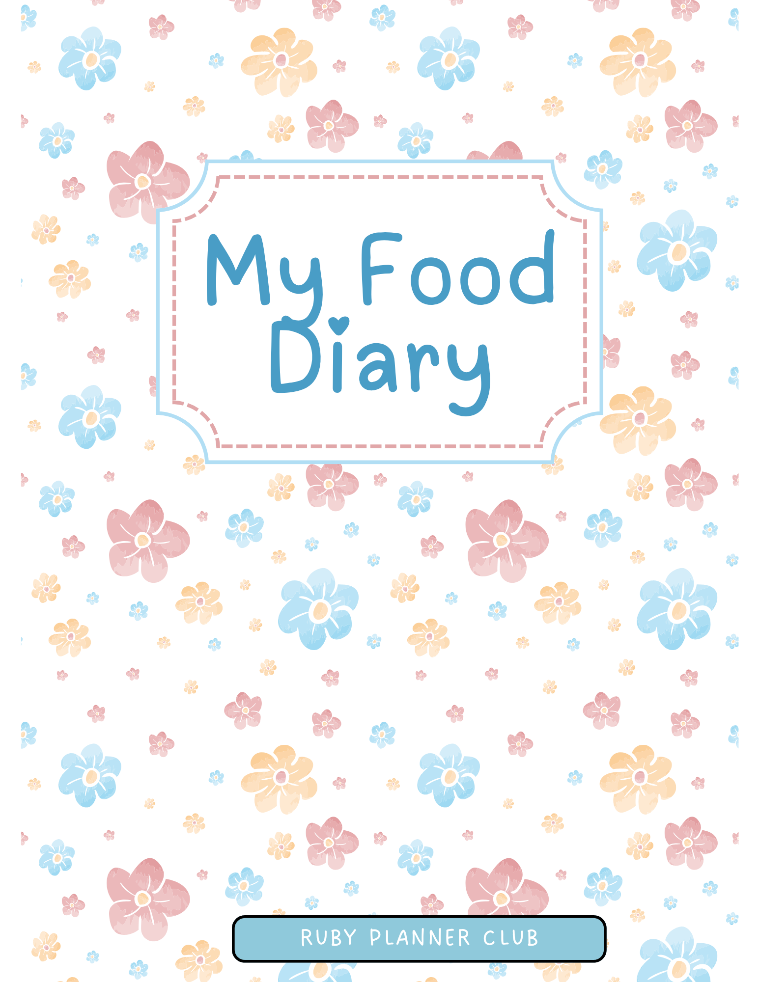 Jumbo Planner - Food Diary Inserts