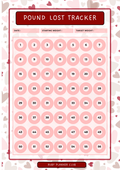 Inserts - Pounds Lost Tracker