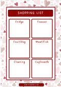 Inserts - Shopping List