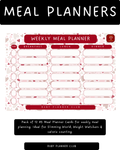 Inserts - Meal Planner (Set of 12)