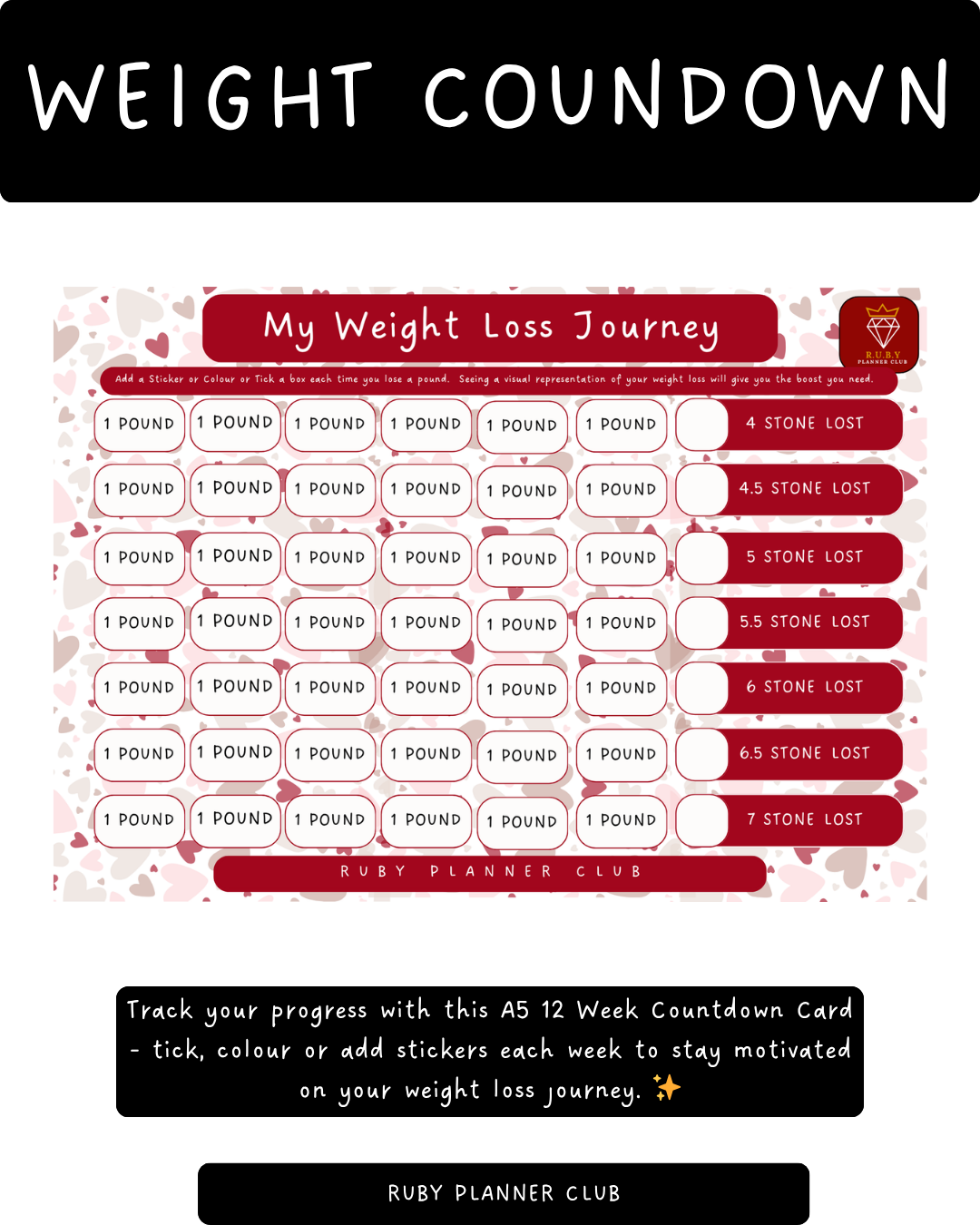 Inserts - Countdown (4 to 7 Stones)